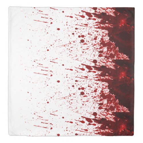 Queen Duvet Cover Blood Splatter Vampire Gothic Ho