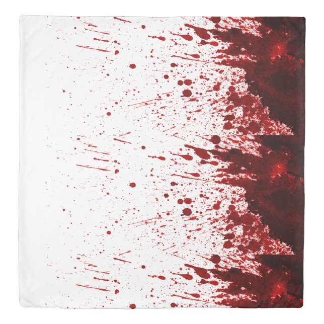 Queen Duvet Cover Blood Splatter Vampire Gothic Ho (Front)