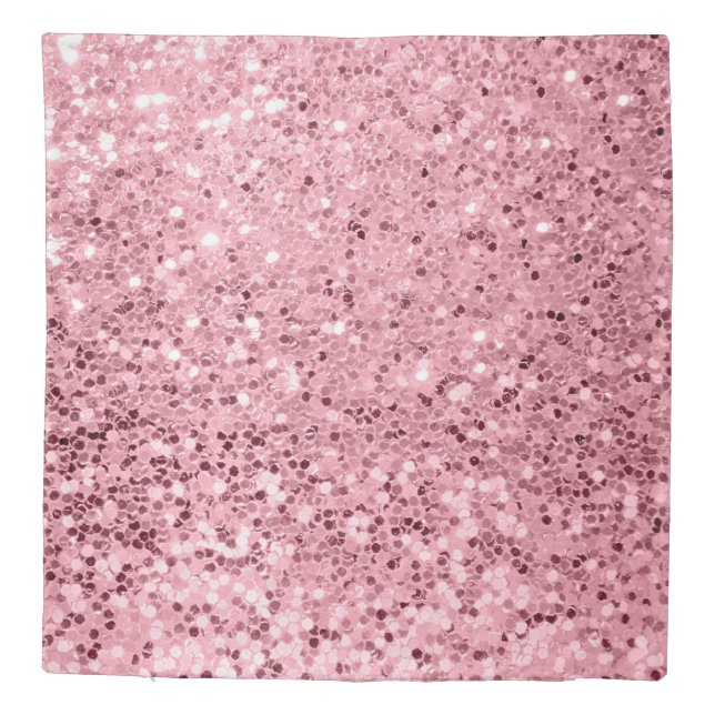 Queen Duvet Cover Rose Gold Glitter (Back)