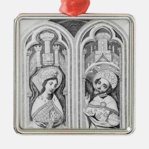 Queen Eleanor and Henry III taken ancient Metal Ornament
