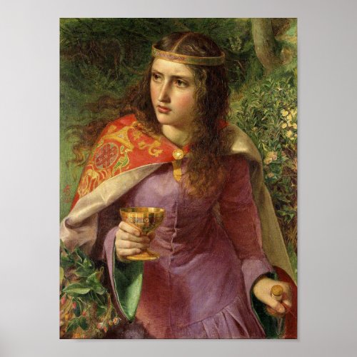 Queen Eleanor c 1858 by Frederick Sandys Poster