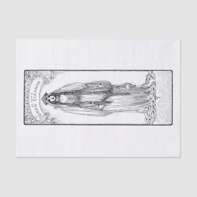 Queen Eleanor Tissue Paper (Front)