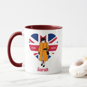 Queen Elisabeth II United Kingdom Queen Of Hearts Mug