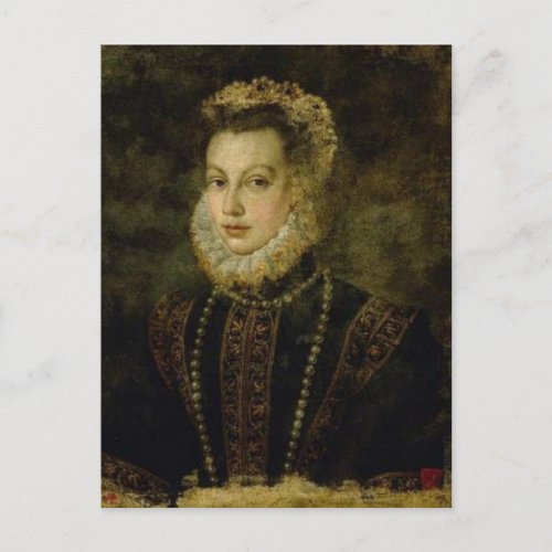 Queen Elisabeth of Spain by Sofonisba Anguissola P Postcard