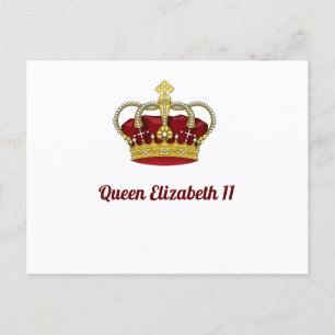 Queen Elizabeth 11 Crown Postcard