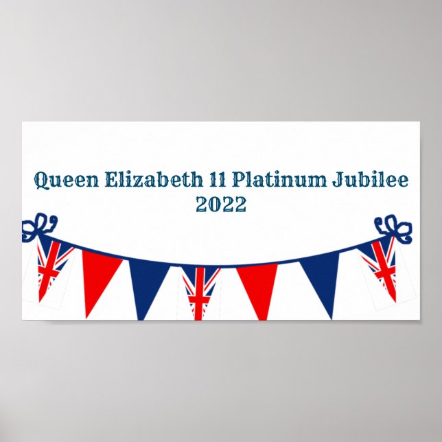 Queen Elizabeth 11 Platinum Jubilee Poster (Front)