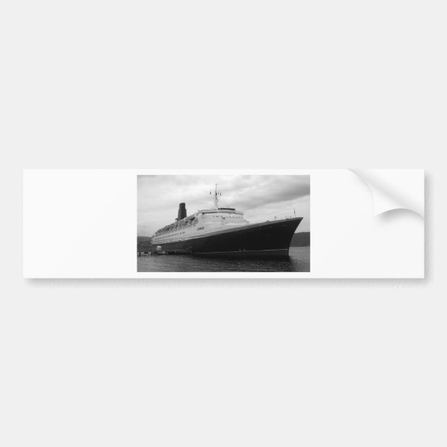Queen Elizabeth 2 Bumper Sticker (Front)