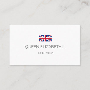 Queen Elizabeth 2nd Business Card