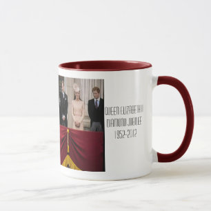 Queen Elizabeth Diamond Jubilee commemorative mug
