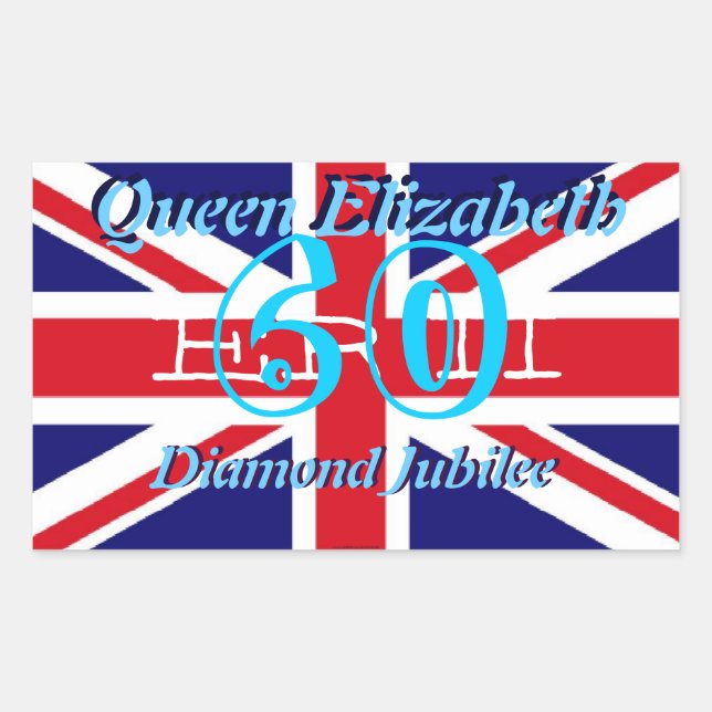 Queen Elizabeth Diamond Jubilee sticker (Front)