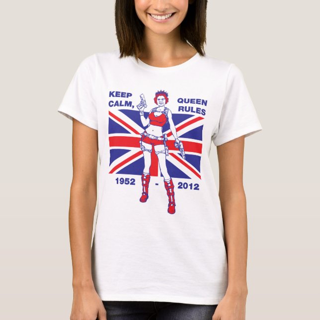 Queen Elizabeth Diamond Jubilee women's T-shirt (Front)