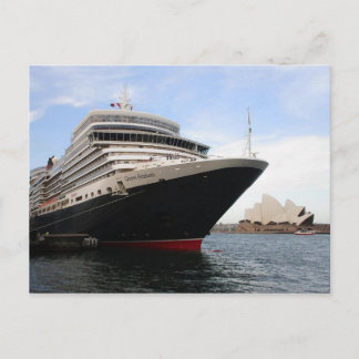Queen Elizabeth docked at Circular Quay Postcard
