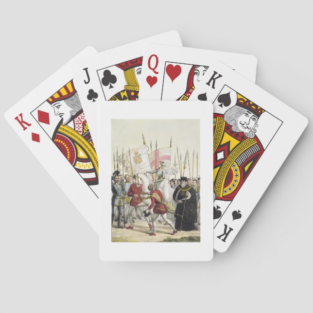 Queen Elizabeth I (1530-1603) Rallying the Troops Poker Cards (Back)