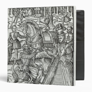Queen Elizabeth I at a stag hunt Binder
