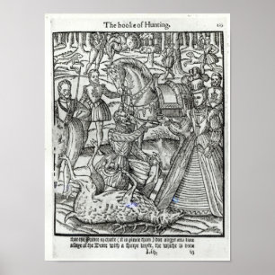 Queen Elizabeth I at a stag hunt Poster