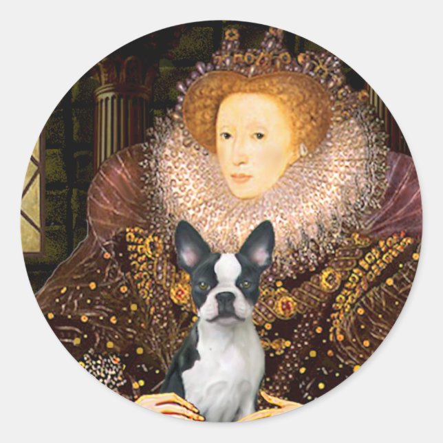 Queen Elizabeth I - Boston T #1 Classic Round Sticker (Front)