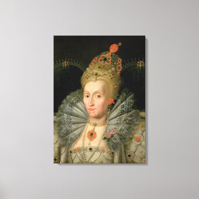 Queen Elizabeth I (bust length portrait) (see also Canvas Print (Front)
