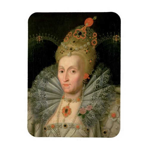 Queen Elizabeth I bust length portrait see also Magnet