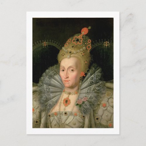 Queen Elizabeth I bust length portrait see also Postcard