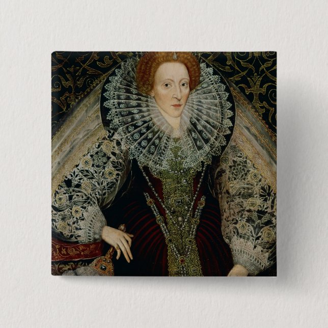 Queen Elizabeth I, c.1585-90 Button (Front)