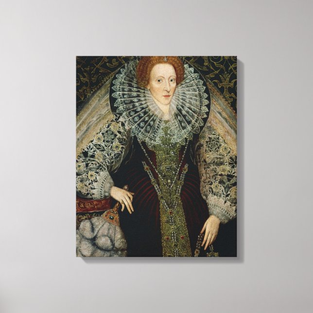 Queen Elizabeth I, c.1585-90 Canvas Print (Front)