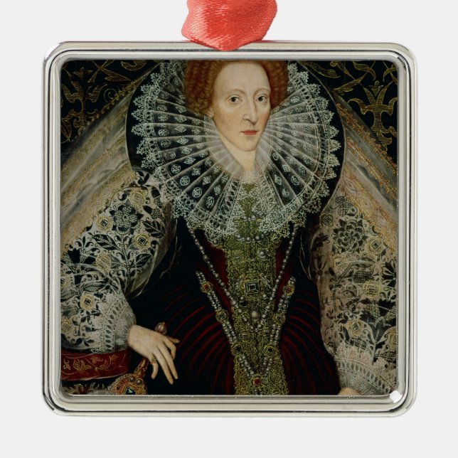 Queen Elizabeth I, c.1585-90 Metal Ornament (Front)