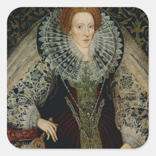 Queen Elizabeth I c1585_90 Square Sticker