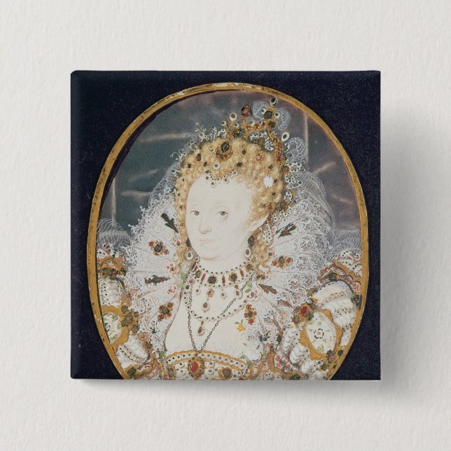 Queen Elizabeth I, c.1595-1600 Button (Front)
