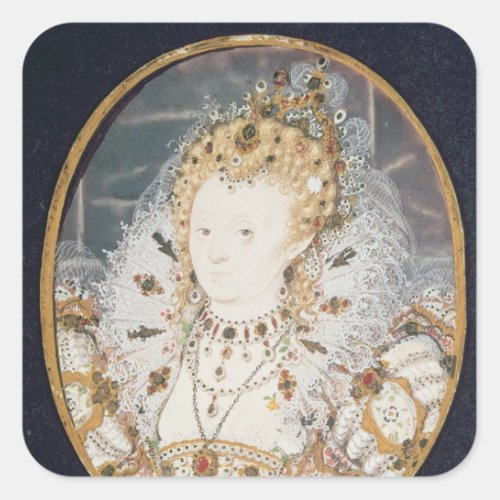 Queen Elizabeth I c1595_1600 Square Sticker