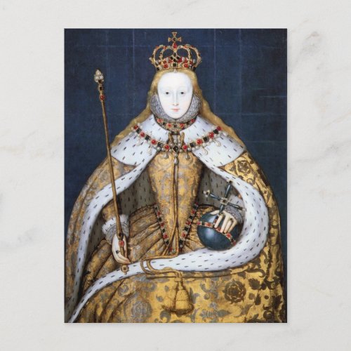 Queen Elizabeth I Coronation Postcard