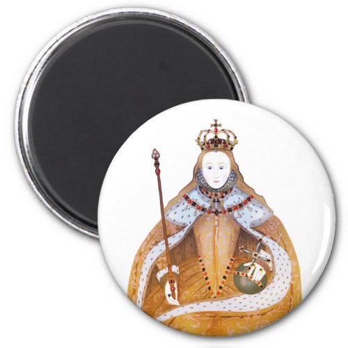 Queen Elizabeth I _ historical illustration Magnet