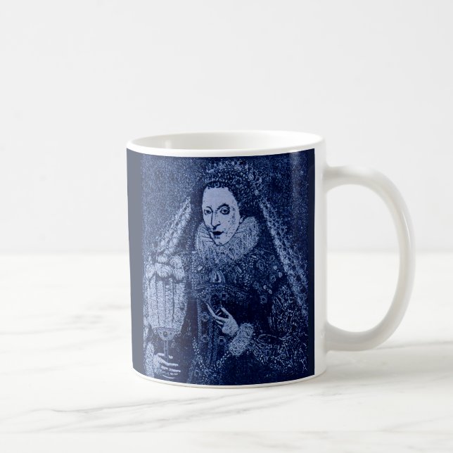 Queen Elizabeth I in blue Coffee Mug (Right)