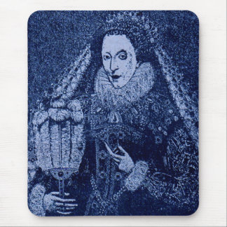 Queen Elizabeth I in blue Mouse Pad