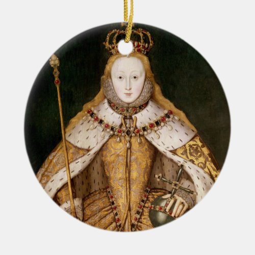 Queen Elizabeth I in Coronation Robes Ceramic Ornament