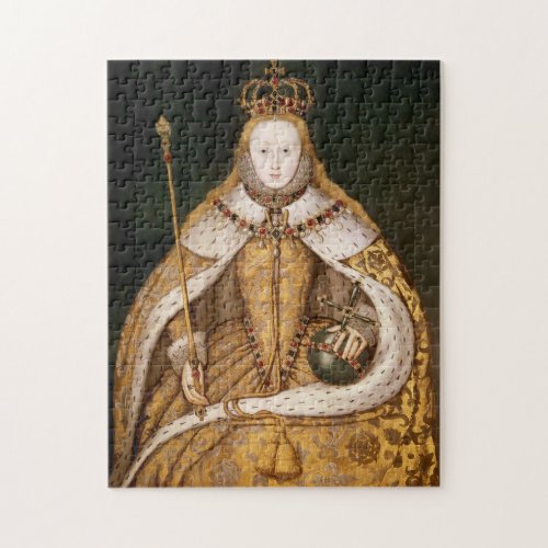 Queen Elizabeth I in Coronation Robes Jigsaw Puzzle