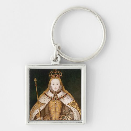 Queen Elizabeth I in Coronation Robes Keychain