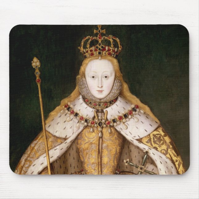 Queen Elizabeth I in Coronation Robes Mouse Pad (Front)
