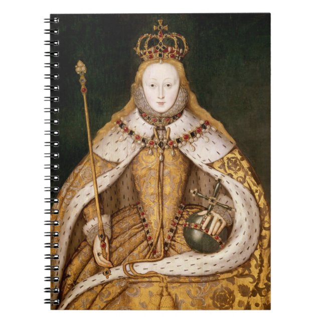 Queen Elizabeth I in Coronation Robes Notebook (Front)