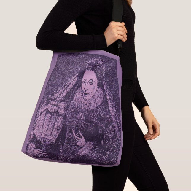 Queen Elizabeth I in lavender Crossbody Bag (Close Up)