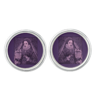 Queen Elizabeth I in lavender Cufflinks