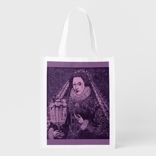 Queen Elizabeth I in lavender Grocery Bag (Front)