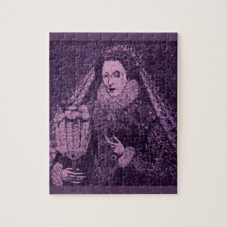 Queen Elizabeth I in lavender Jigsaw Puzzle