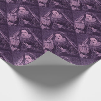Queen Elizabeth I in lavender print Wrapping Paper
