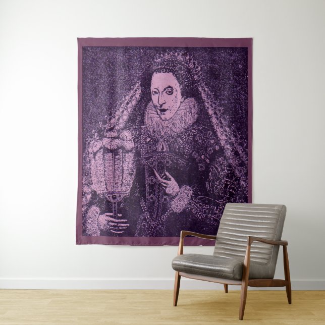 Queen Elizabeth I in lavender Tapestry (In Situ)