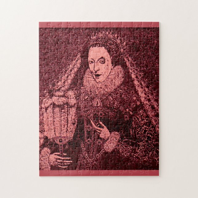 Queen Elizabeth I in pink Jigsaw Puzzle (Vertical)