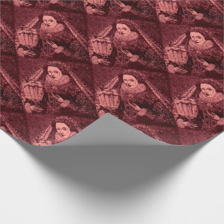 Queen Elizabeth I in pink print Wrapping Paper
