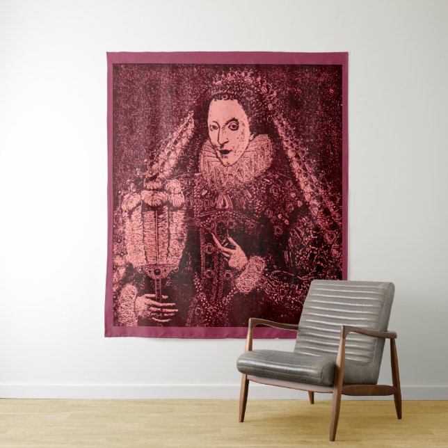 Queen Elizabeth I in pink Tapestry (In Situ)