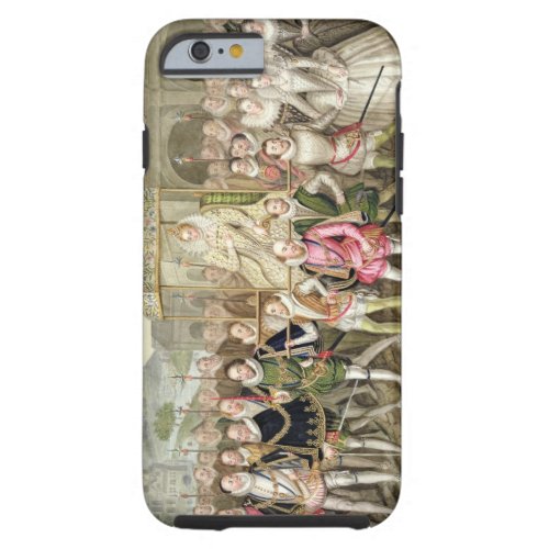 Queen Elizabeth I in procession with her Courtiers Tough iPhone 6 Case