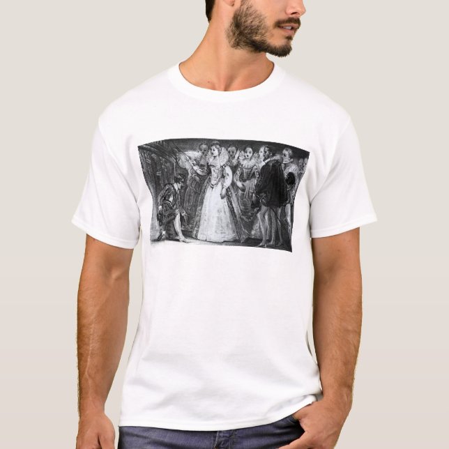 Queen Elizabeth I  Knighting Francis Drake T-Shirt (Front)