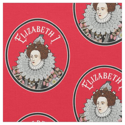 Queen Elizabeth I of England Tudor Gift Fabric